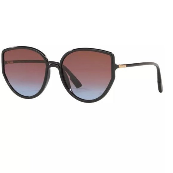 CHRISTIAN DIOR SoStellaire4 cat eye women's sunglasses -BLACK WITH CASE - Picture 12 of 15